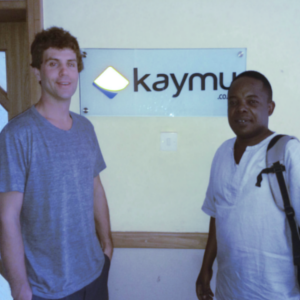 Kaymu Country Manager for Uganda Justin Christianson (right) after the interview with Channel Post MEA Editor for Africa Davis Weddi, at the Kaymu office in Kampala