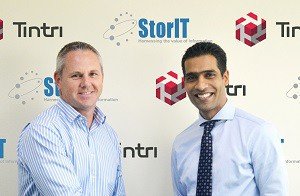 Claudio Polla, Regional Manager - META, Tintri and Suren Vedantham, Managing Director, StorIT (L to R) 