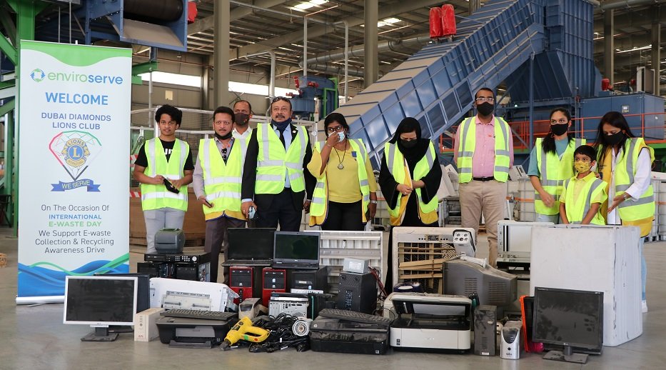 Enviroserve and Dubai Diamond Lions club’s for e-waste awareness drive