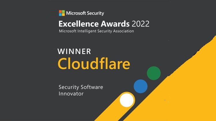 Cloudflare gets recognized at the Microsoft Security Excellence Awards ceremony