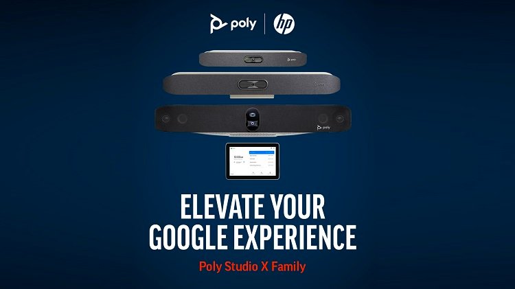 Poly unveils Android based Studio X family of video bars for Google Meet