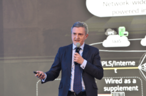 Daniel Kirk, VP of Strategy Huawei Enterprise Business, speaks at IP Club KSA