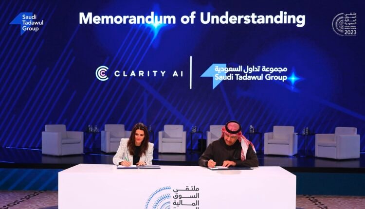Clarity AI signs MOU with the Saudi Tadawul Group