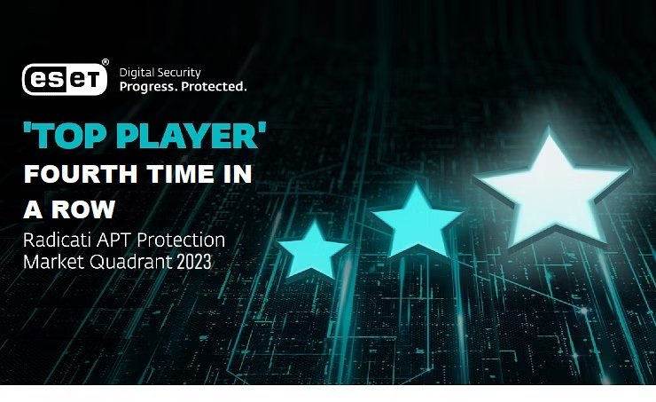 ESET named Top Player in Radicati Market Quadrant 2023 for APT Protection