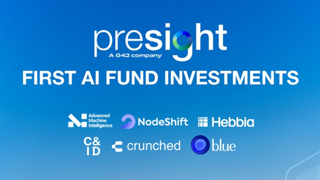 Presight First AI Fund Invests in Six AI Startups Building Next‑Gen ...